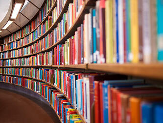 Library shelves